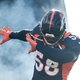 Illustration for article titled Von Miller Shows Off Ball He Intercepted, Jokes About It Being Deflated